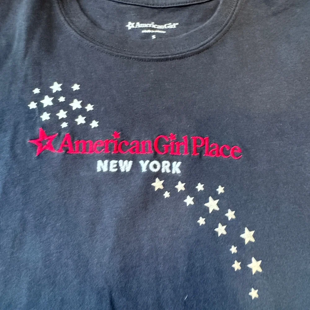 American Girl Place New York Navy Blue Graphic Tee T-Shirt Kids Size Small S